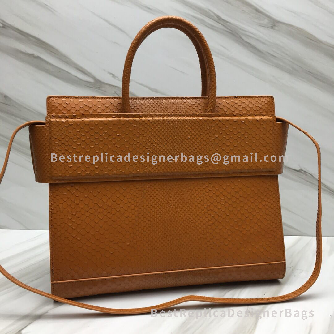 Givenchy Large Horizon Bag Caramel In Python Effect Leather SHW 29986